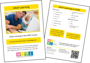 adult learning leaflet picture